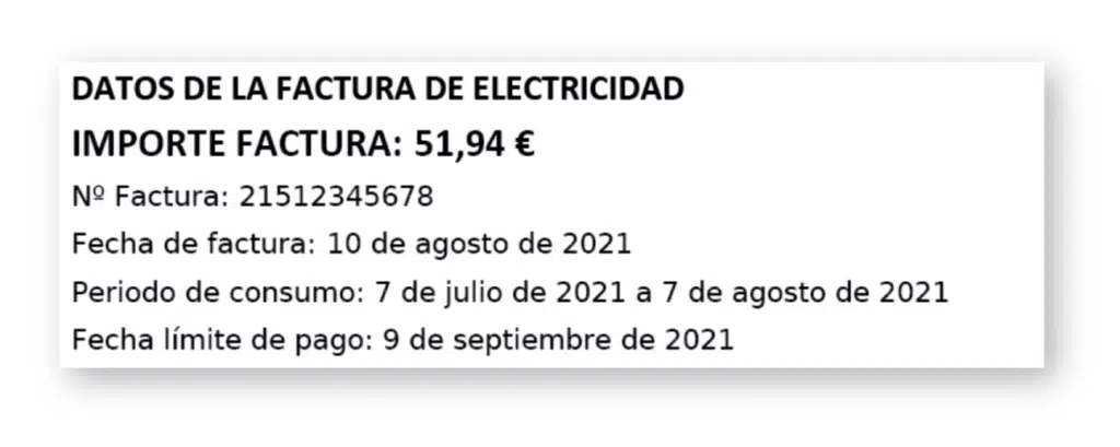 datos de facturacion