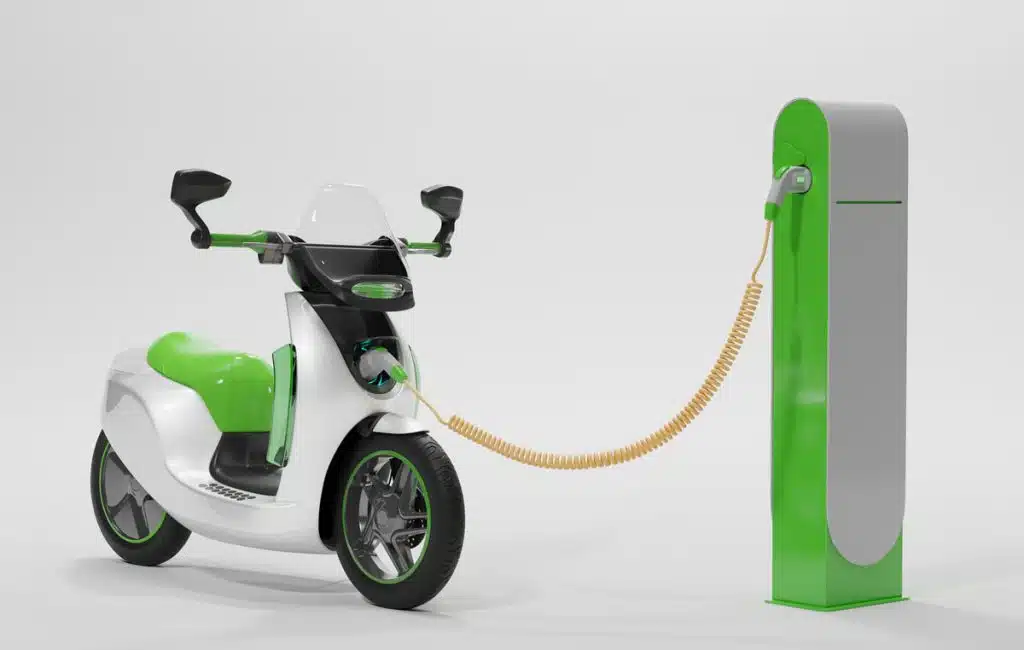 moto-electrica-estacion-carga-3d-render