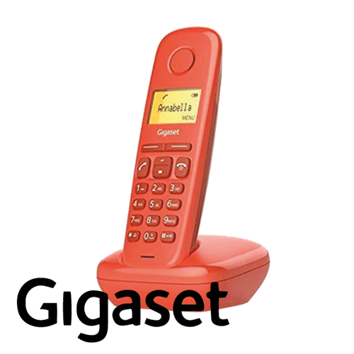 Teléfono inalámbrico gigaset a 170 rojo