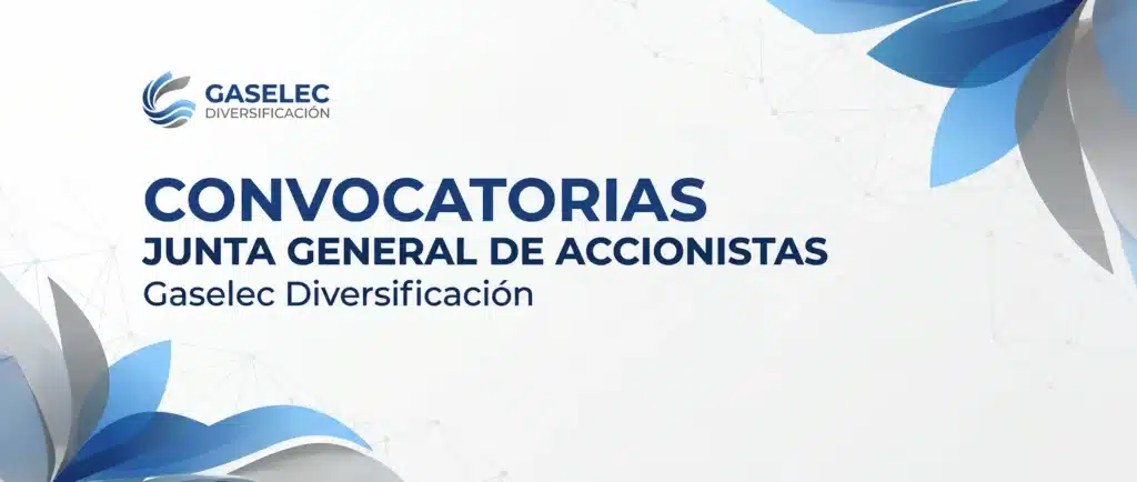 Convocatoria de Junta General Extraordinaria de Accionistas de Gaselec Diversificación